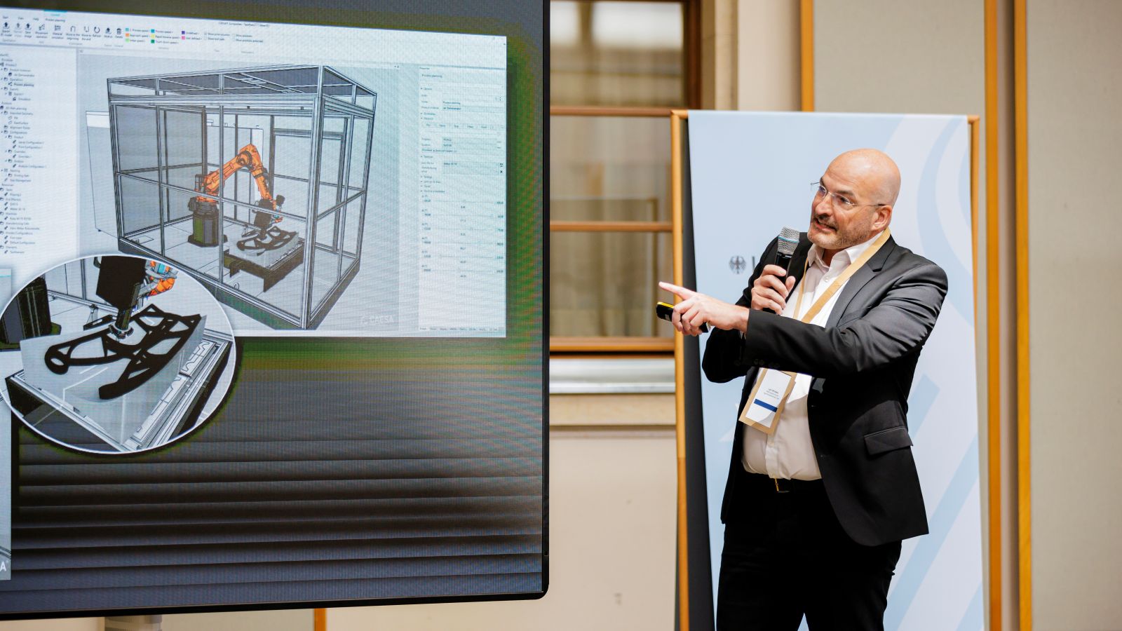 Präsentation KI-Pilotprojekt SWMS Systemtechnik Ingenieurgesellschaft mbH auf dem Green-AI Hub Forum 2024 Präsentation KI-Pilotprojekt SWMS Systemtechnik Ingenieurgesellschaft mbH auf dem Green-AI Hub Forum 2024